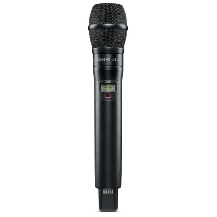 Shure ADX2 / K9HSB=-G56 Émetteur numérique à main, capsule KSM9HS noir, série Axient Digital G56 (470-636 MHz), avec ShowLink®