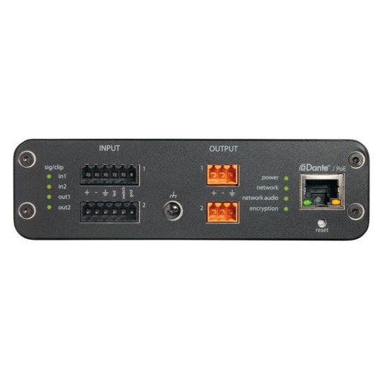 Shure ANI22-BLOCK Encodeur / Décodeur DANTE POE, 2 IN / 2 OUT