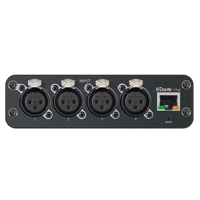 Shure Interf. audio 4 IN mic/lineDante XLR