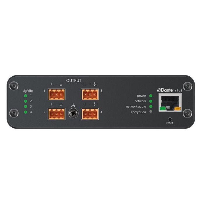 Shure Interf. audio 4 OUT mic/lineDante Euro