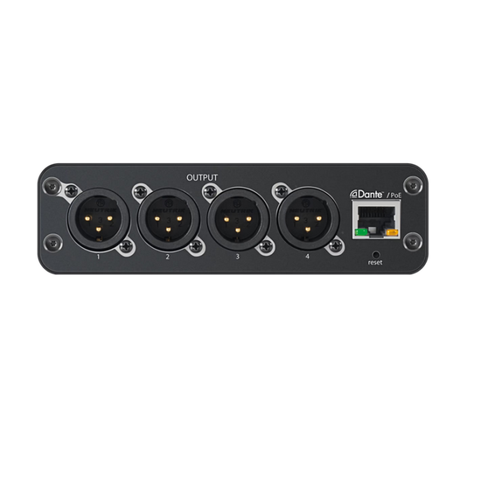 Shure Interf. audio 4 OUT mic/lineDante XLR