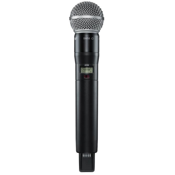 Shure ADX2 / SM58=-G56 Émetteur numérique à main, capsule SM58, série Axient Digital G56 (470-636 MHz), avec ShowLink®