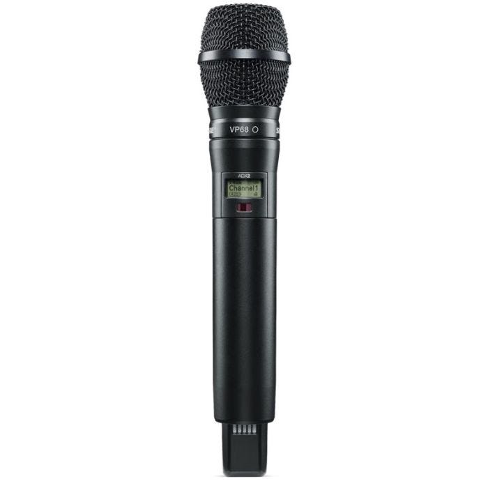 Shure ADX2 / VP68=-G56 Émetteur numérique à main, capsule VP68, série Axient Digital G56 (470-636 MHz), avec ShowLink®