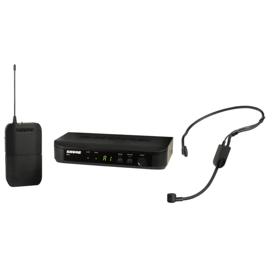 Shure BLX14RE / P31-K3E Système comprenant 1 récepteur rackable BLX4R et 1 émetteur BLX1 avec micro serre-tête PGA31 (606-630 MHz)