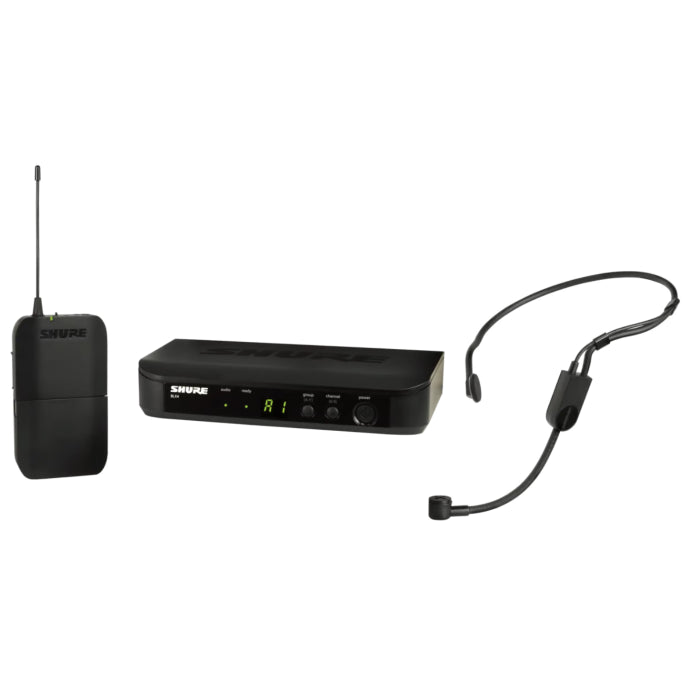 Shure BLX14RE/P31-K14 Système comprenant 1 récepteur rackable BLX4R et 1 émetteur BLX1 avec micro serre-tête PGA31 (614-638 MHz)
