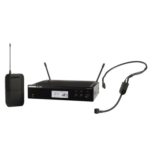 Shure BLX14RE / P31-M17 Système comprenant 1 récepteur rackable BLX4R et 1 émetteur BLX1 avec micro serre-tête PGA31 (662-686 MHz)