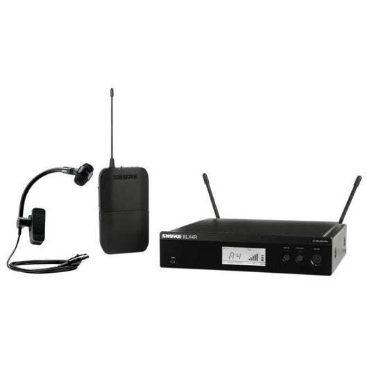 Shure BLX14RE / P98H-M17 Système comprenant 1 récepteur rackable BLX4R et 1 émetteur de poche BLX1 avec micro PGA98H (662-686 MHz)
