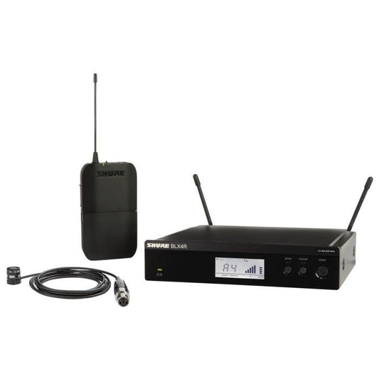 Shure BLX14RE / W85M-H8E Système comprenant 1 récepteur rackable BLX4R et 1 émetteur de poche BLX1 avec micro WL185 (518-542 MHz)