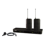 Shure BLX188E / W85-H8E Système comprenant 1 récepteur double BLX88, 2 émetteurs BLX1 avec 2 micros cravate WL185 (518-542 MHz)