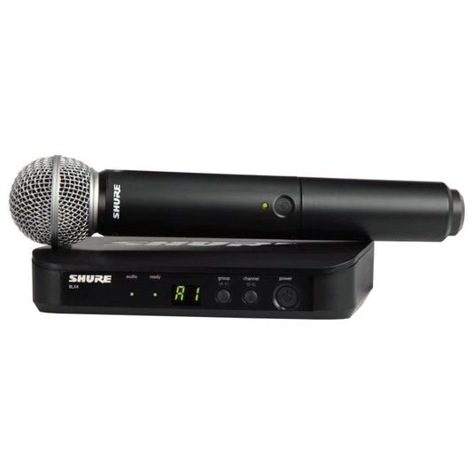 Shure BLX24E/SM58-M17 Système comprenant 1 récepteur BLX4 et 1 émetteur à main BLX2/SM58 (662-686 MHz)