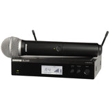 Shure BLX24RE/PG58-K3E Système comprenant 1 récepteur rackable BLX4R et 1 émetteur à main BLX2/PG58 (606-630 MHz)