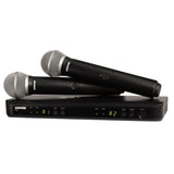 Shure BLX288E/PG58-M17 Système comprenant 1 récepteur double BLX88 et 2 émetteurs à main BLX2/PG58, 518-542MHz (662-686 MHz)