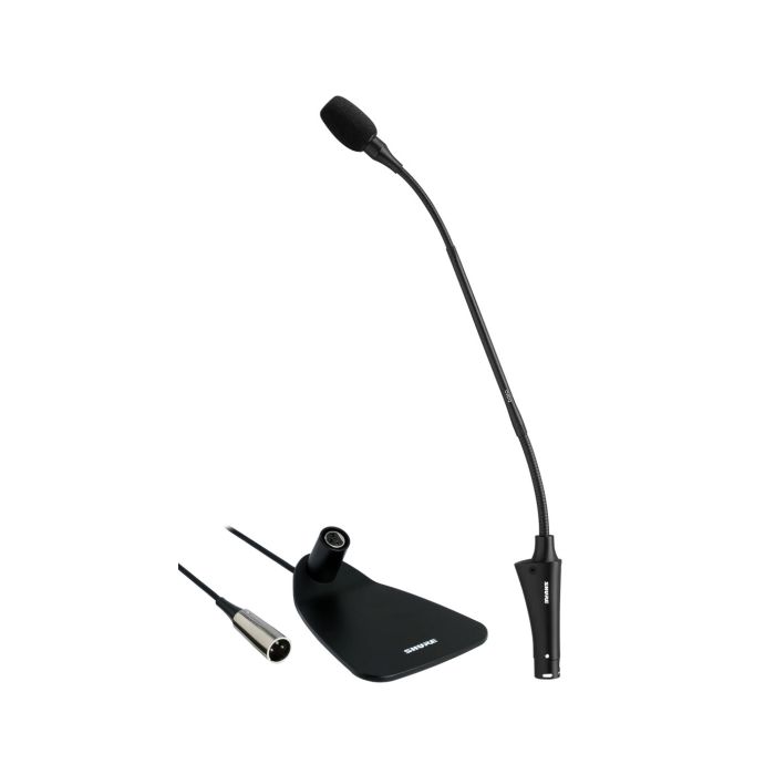 Shure GOOSENECK MIC BLACK W/ BASE, 12 INCH