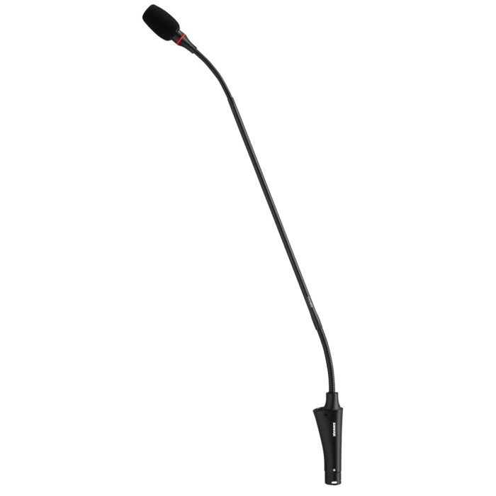 Shure 18in Gooseneck mic Black with SwitchLight Ring