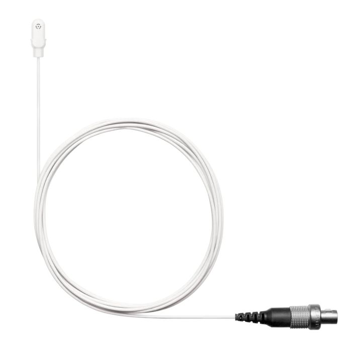 Shure DL4W / O-LM3-A microphone miniature DuraPlex omnidirectionnel étanche, blanc, LEMO3