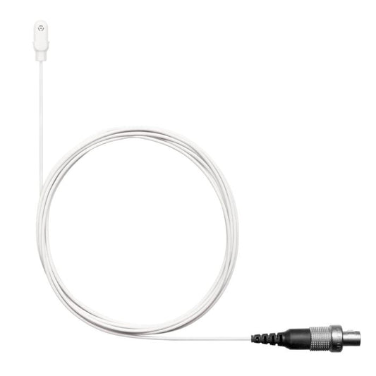 Shure DL4W / O-LM3-A microphone miniature DuraPlex omnidirectionnel étanche, blanc, LEMO3