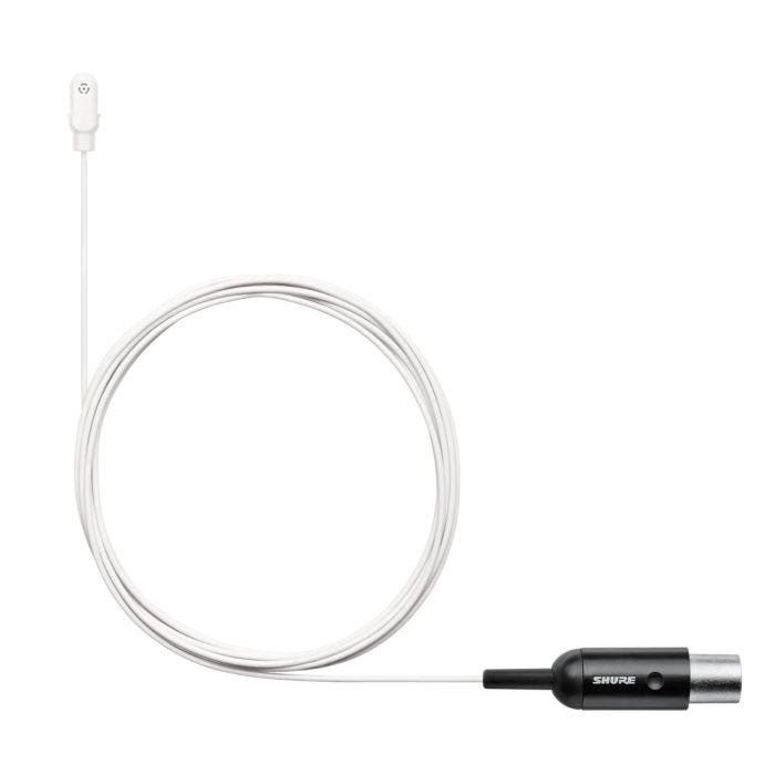 Shure DL4W/O-MTQG-A DuraPlex microphone miniature omnidirectionnel étanche MTQG, blanc