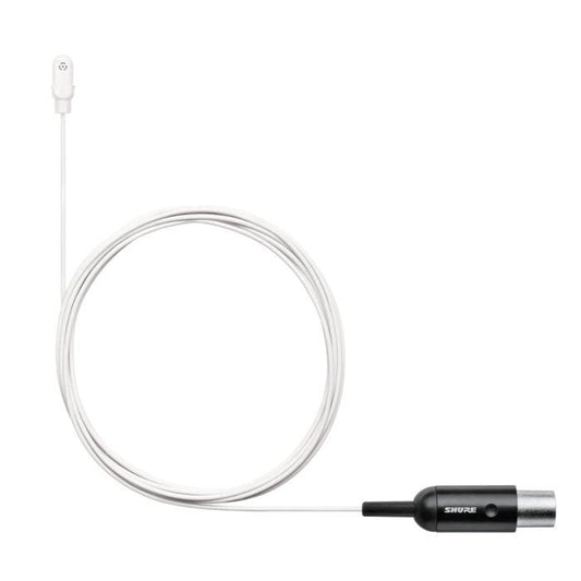 Shure DL4W/O-MTQG-A DuraPlex microphone miniature omnidirectionnel étanche MTQG, blanc