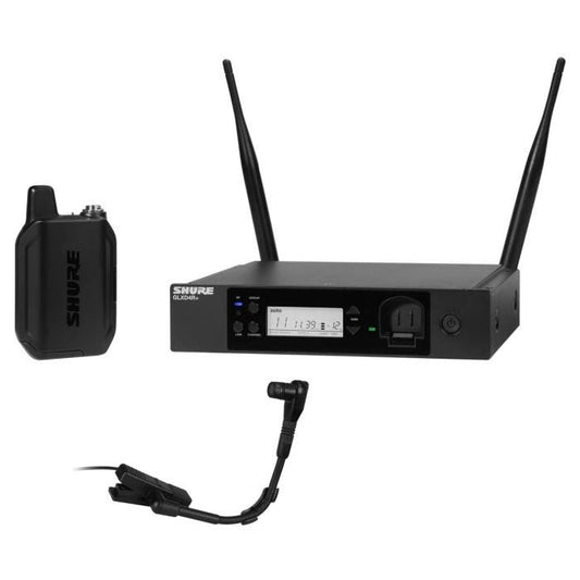 Shure GLXD14R+E / B98-Z4 Système comprenant 1 récepteur rackable GLXD4R+, 1 émetteur GLXD1+ avec micro Beta 98 (2,4GHz et 5,8 GHz)
