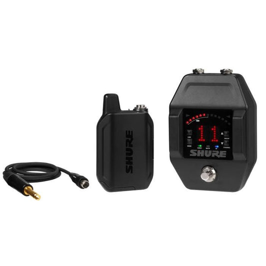 Shure GLXD16+E-Z4 Système comprenant 1 récepteur GLXD6+, 1 émetteur GLXD1+ avec adaptateur Jack guitare (2,4GHz et 5,8 GHz)