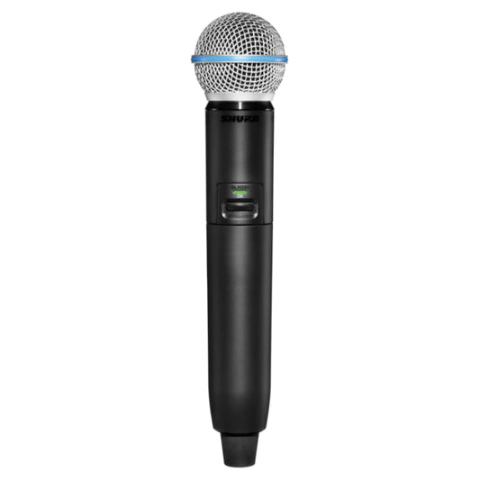 Shure GLXD2+/B58=-Z4 Émetteur numérique à main, capsule BETA58A, série GLX-D+ (2,4GHz et 5,8 GHz)