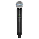 Shure GLXD2+/B58=-Z4 Émetteur numérique à main, capsule BETA58A, série GLX-D+ (2,4GHz et 5,8 GHz)