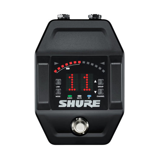 Shure GLXD6+ Récepteur numérique pédalier de guitare double bande, série GLX-D+ (2,4GHz et 5,8 GHz)
