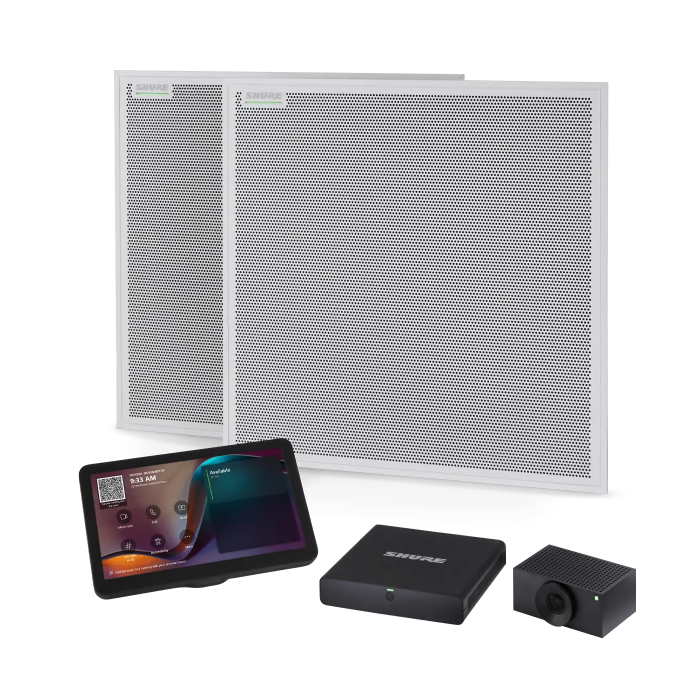 Shure Large room kit, includes IntelliMix Foundation System (1x), MXA902 (2x), Huddly L1 (1x)