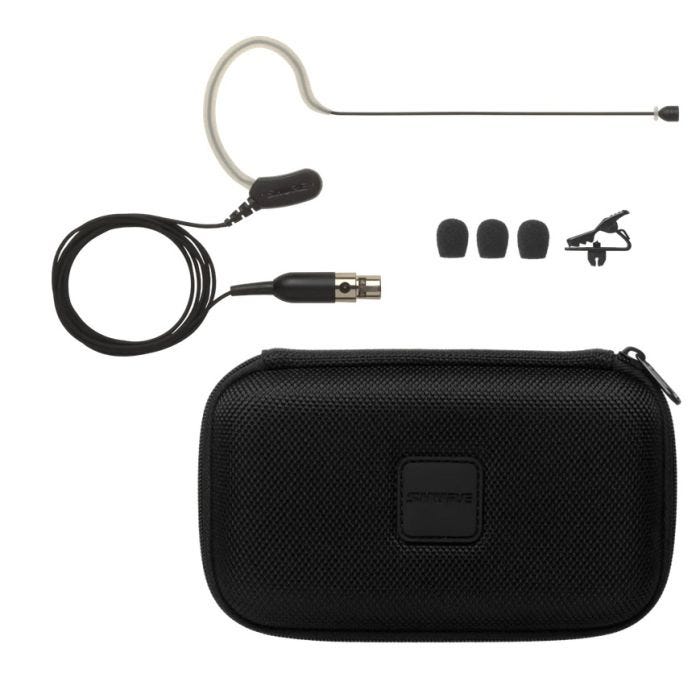 Shure Omnidirectional Subminiature Condenser Earset Microphone with TA4F (4pin MiniXLR) connector Black