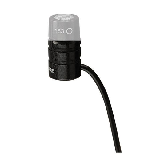 Shure MX180N Boitier pour capsule micro cravate Microflex, préampli inclus, connecteur XLR, coloris noir