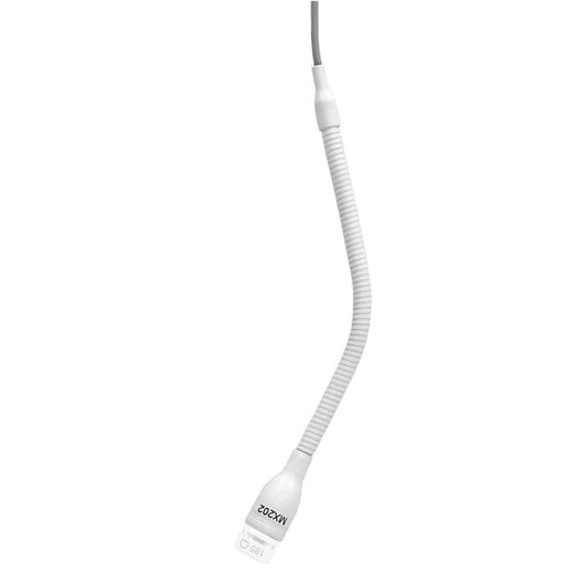 Shure MX202WP-A/N Microphone à suspendre, sans capsule, sortie bornier 3 pts, blanc