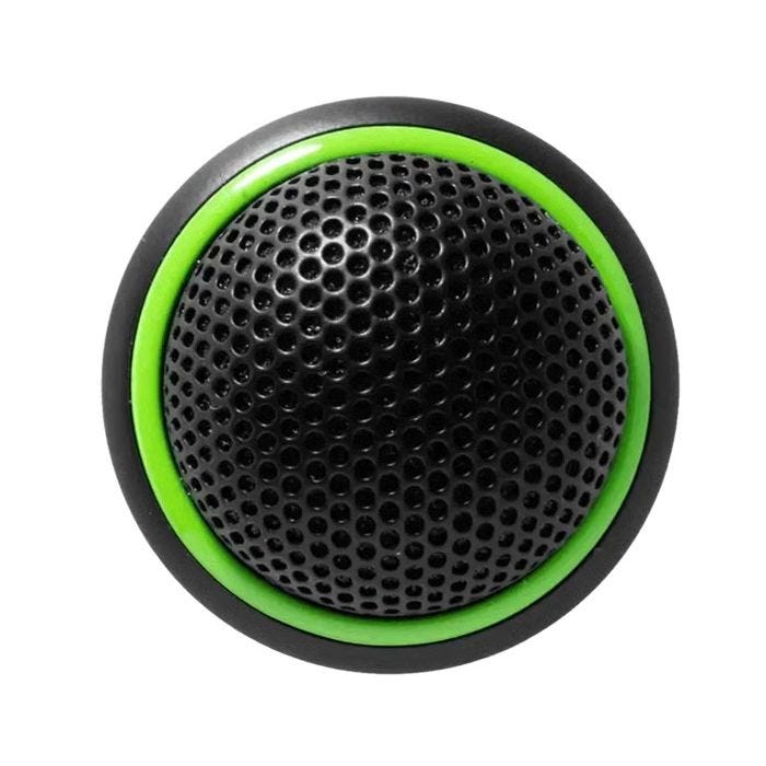 Shure MX395B/BI-LED Micro bouton XLR 5 broches, bidirectionnel, avec anneau lumineux, noir