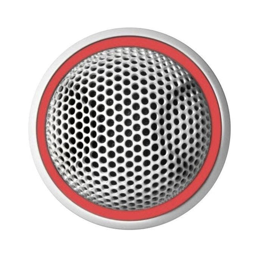 Shure MX395W / C-LED Micro bouton XLR 5 broches, capsule cardioïde, avec anneau lumineux, blanc