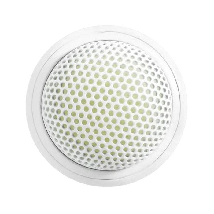 Shure MX395W/BI Micro bouton XLR 3 broches, bidirectionnel, sans témoin, blanc