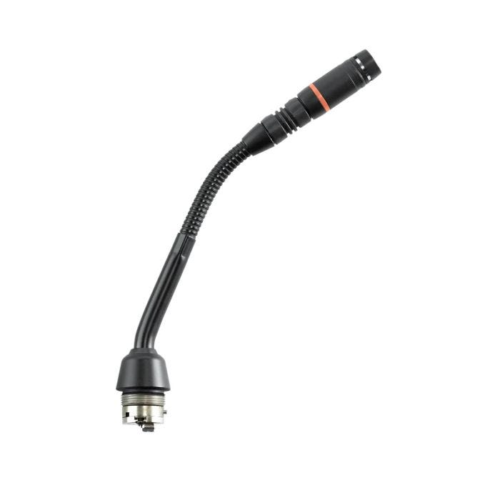 Shure MX405RLP / C Micro col de cygne 5’’ (12.7cm) à connecteur modulaire, capsule cardioïde, anneau lumineux rouge, SimpleFlex, noir