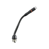 Shure MX405RLP / N Micro col de cygne 5’’ (12.7cm) à connecteur modulaire, sans capsule, anneau lumineux rouge, SimpleFlex, noir