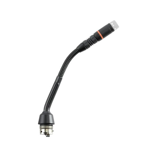 Shure MX405RLP/N Micro col de cygne 5’’ (12.7cm) à connecteur modulaire, sans capsule, anneau lumineux rouge, SimpleFlex, noir
