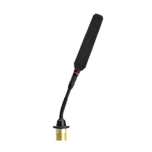 Shure MX405R / MS Micro col de cygne 5’’ (12.7cm) avec préampli intégré, XLR 5 broches, capsule mini-canon, anneau lumineux rouge, SimpleFlex, noir