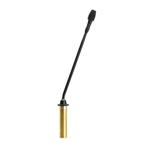 Shure MX410 / N Micro col de cygne 10’’ (25cm) avec préampli intégré, XLR 5 broches, sans capsule, voyant bicolore, SimpleFlex, noir