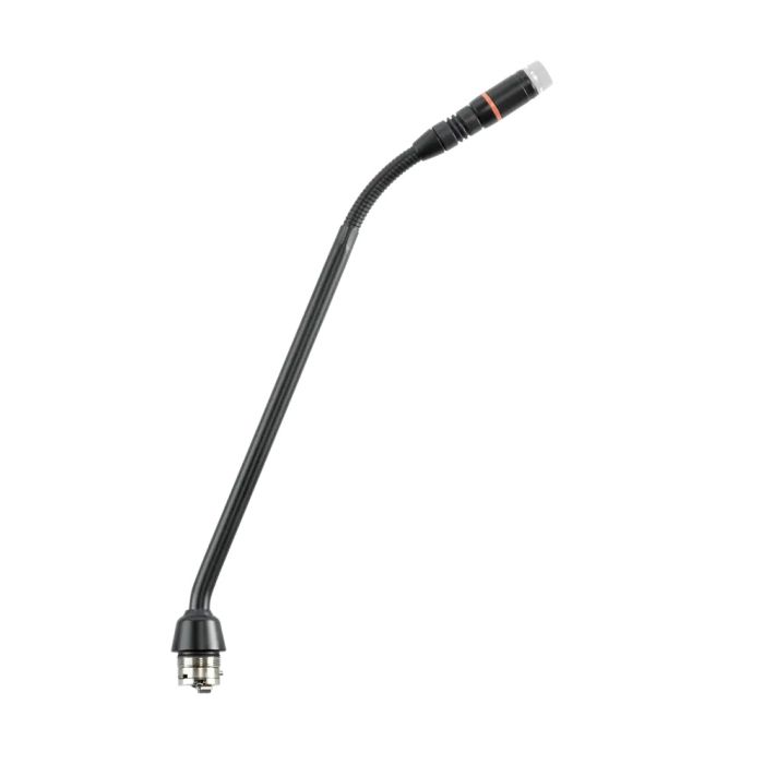 Shure MX410RLPDF / N Micro col de cygne 10’’ (25cm) à connecteur modulaire, sans capsule, anneau lumineux rouge, DualFlex, noir