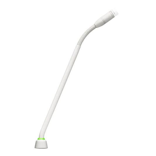 Shure MX410WRLP/N Micro col de cygne 10’’ (25cm) à connecteur modulaire, sans capsule, anneau lumineux rouge, SimpleFlex, blanc