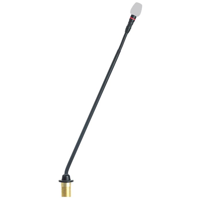 Shure MX415R / N Micro col de cygne 15’’ (38cm) avec préampli intégré, XLR 5 broches, sans capsule, anneau lumineux rouge, SimpleFlex, noir