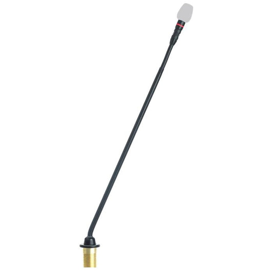 Shure MX415R / N Micro col de cygne 15’’ (38cm) avec préampli intégré, XLR 5 broches, sans capsule, anneau lumineux rouge, SimpleFlex, noir