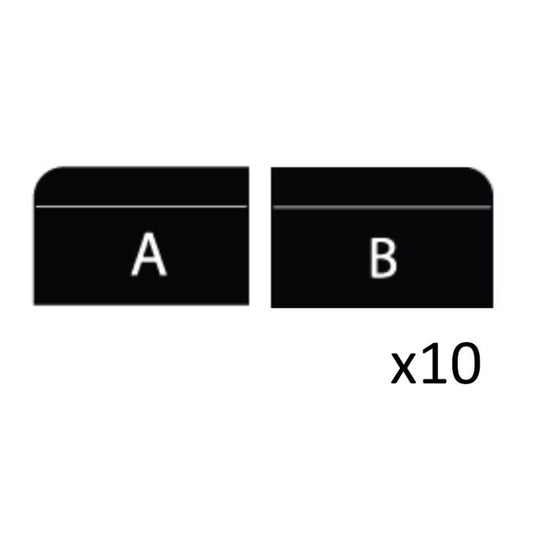 Shure MXCW-ACC-A/B Pack de 10 boutons A et 10 boutons B pour MXCW640