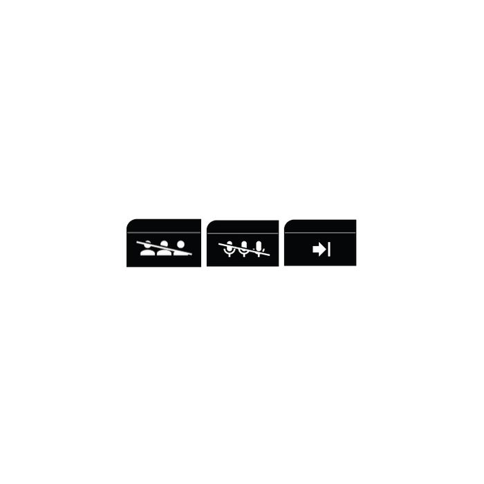 Shure MXCW-ACC-CM Packs de boutons président pour MXCW640