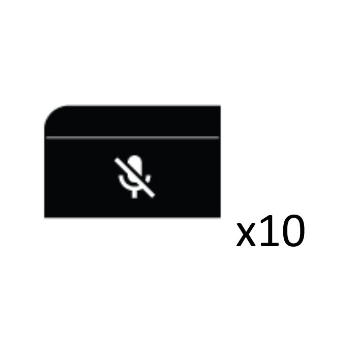 Shure MUTE BUTTON FOR MXCW640, QTY 10