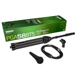 Shure PGA58BTS Ensemble microphone Voix Dynamique Cardioïde avec pied et cordon XLR
