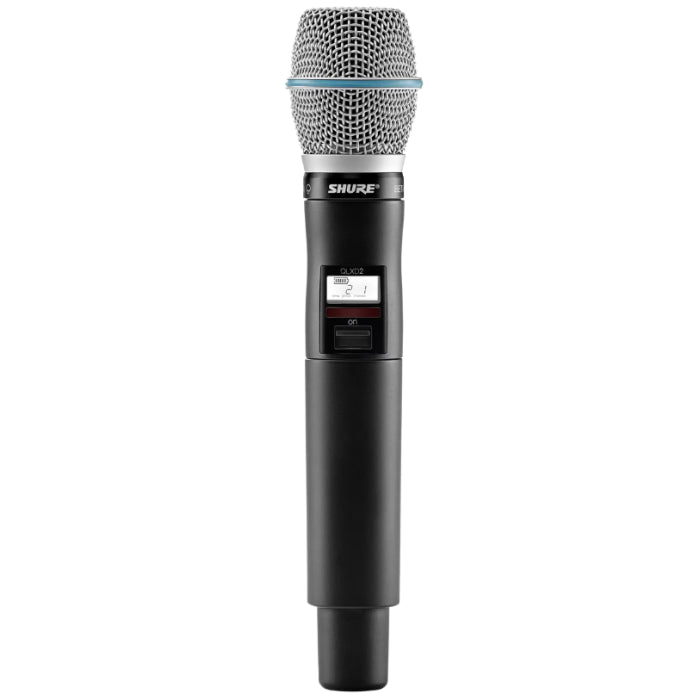 Shure QLXD2/B87A=-G51 Émetteur numérique à main, capsule BETA87A, série QLX-D G51 (470-534 MHz)