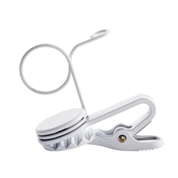 Shure SINGLE TIE CLIP, WHITE