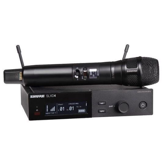 Shure SLXD24E / N8SB-H56 Système comprenant 1 récepteur SLXD4 et 1 émetteur à main SLXD2 / N8SB (518-562MHz)